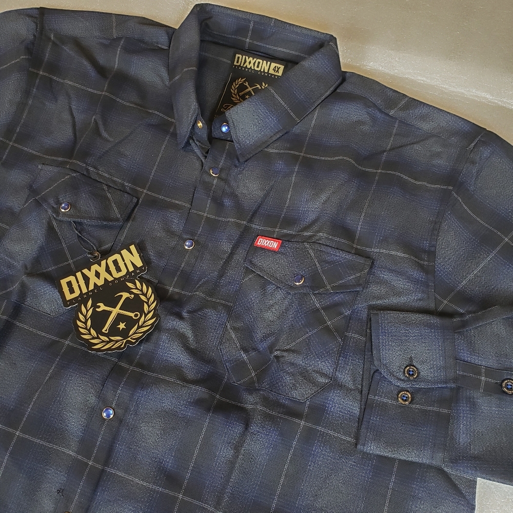 NWT Dixxon Men's 4X 4XL Benchmark Flannel Shirt